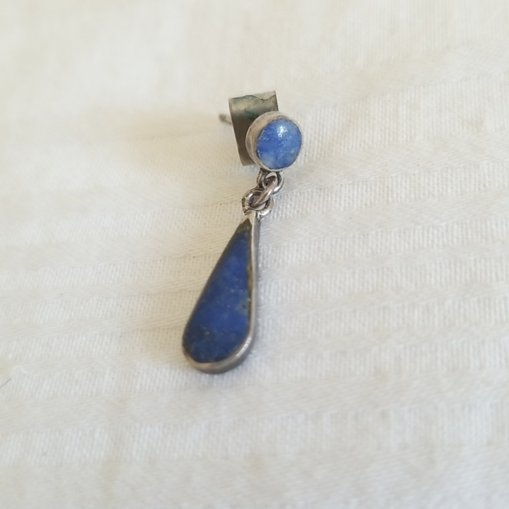 Sterling Silver Gemstone Single Earring